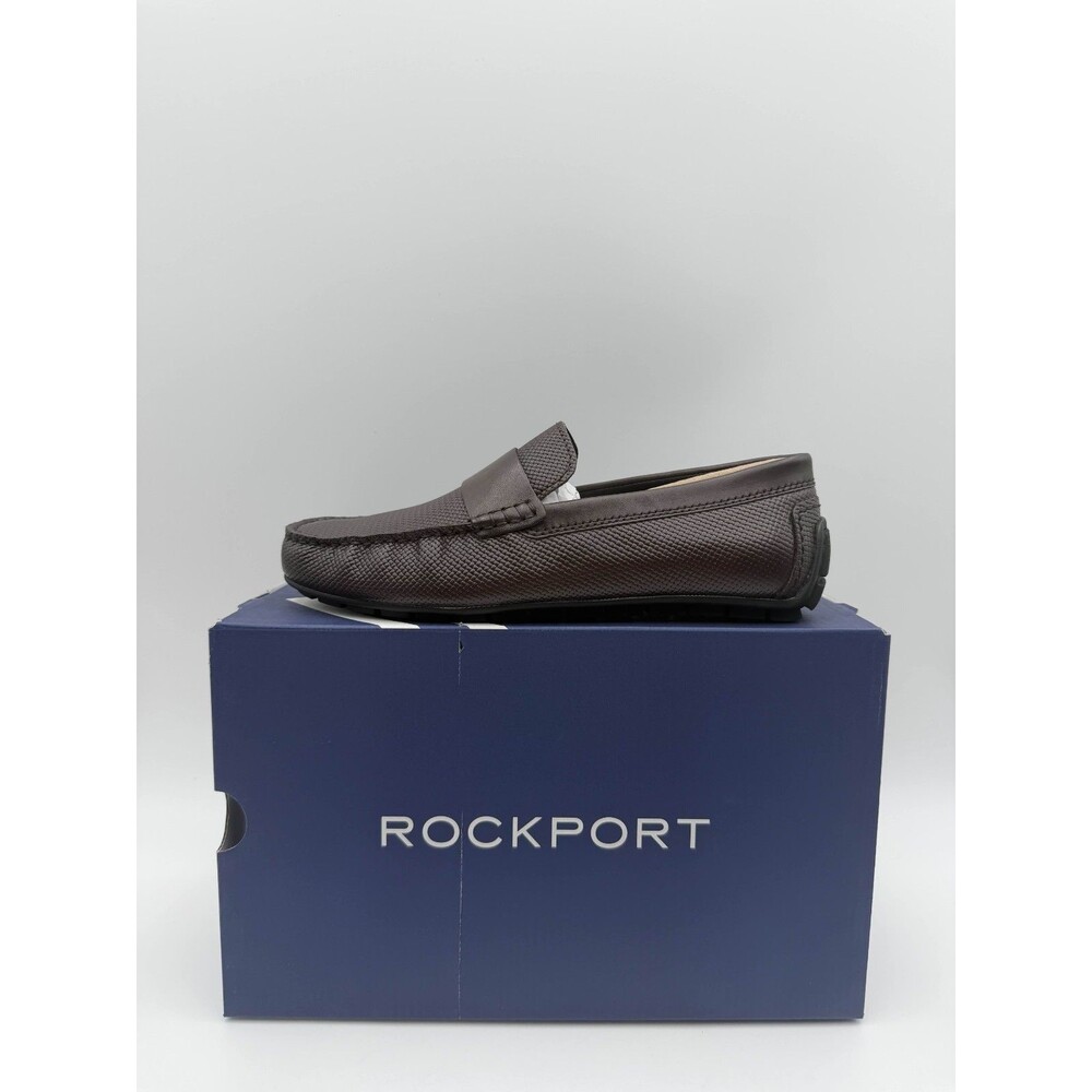Rockport Tayo Penny Loafers Dark Brown Leather Women's 7M